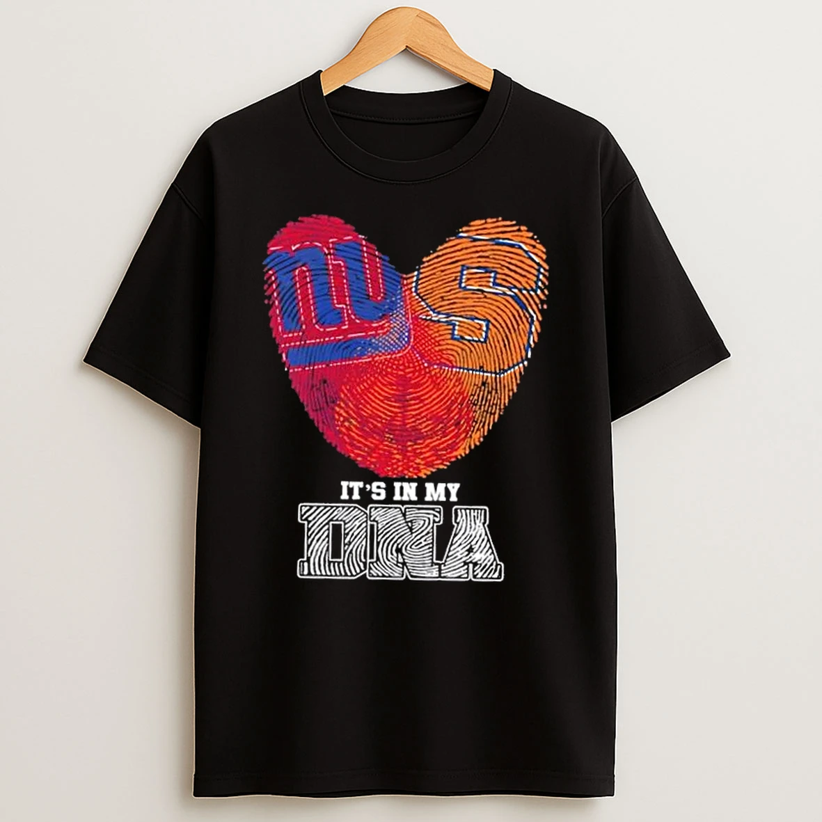 Fingerprints New York Giants X Syracuse Orange Its In My Dna T Shirt