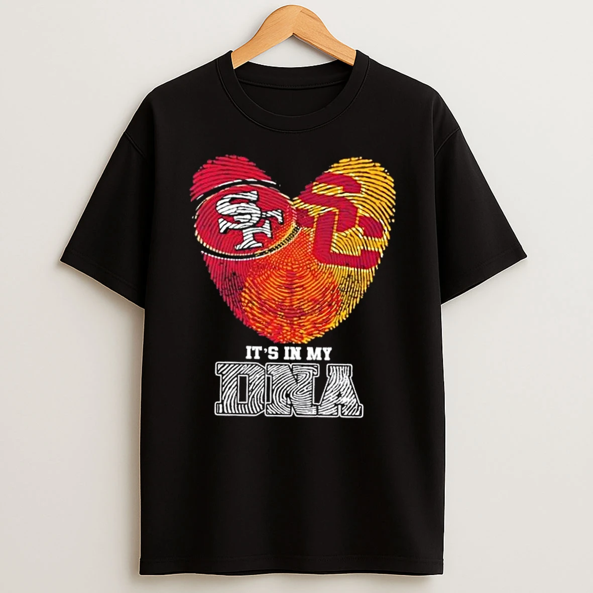 Fingerprints San Francisco 49ers X Usc Trojans Its In My Dna T Shirt