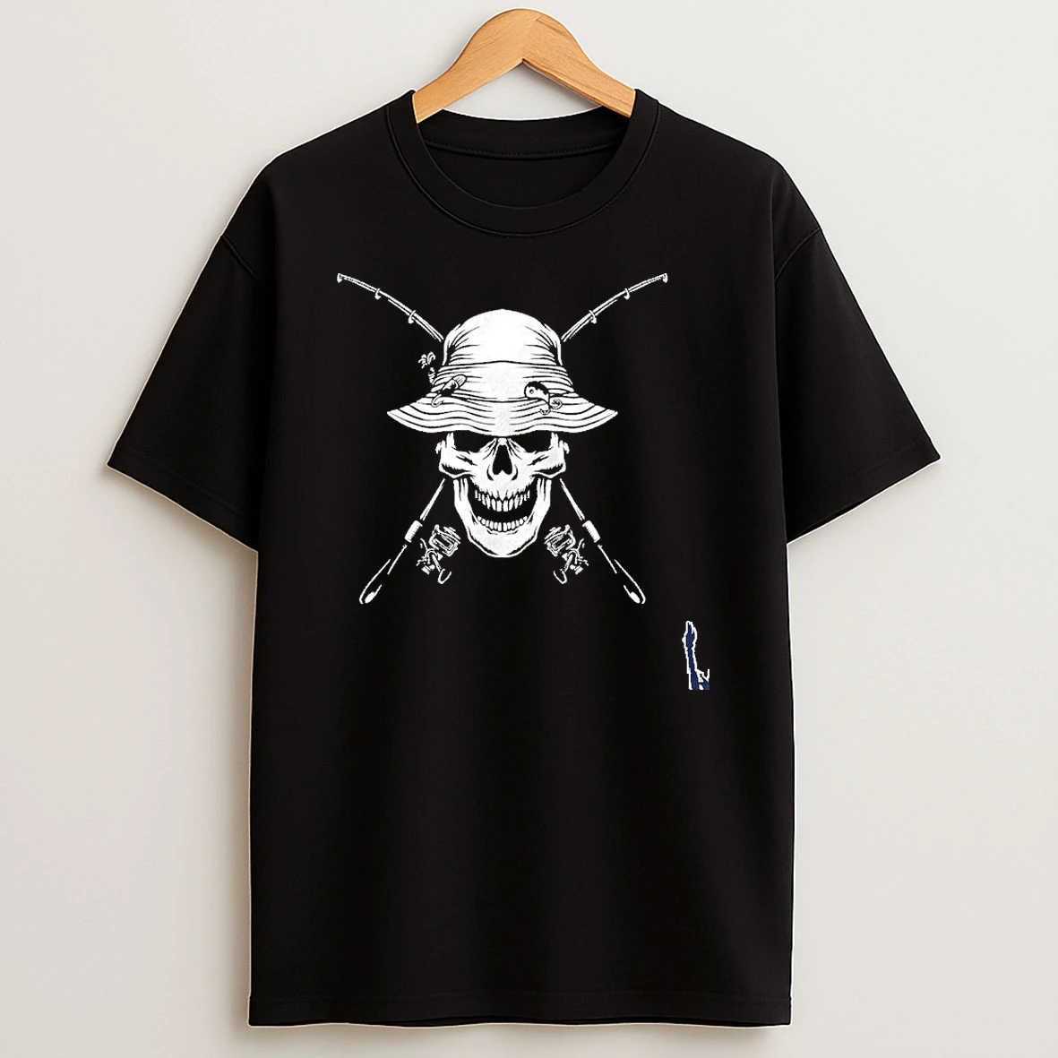 Fishing Skull T Shirt