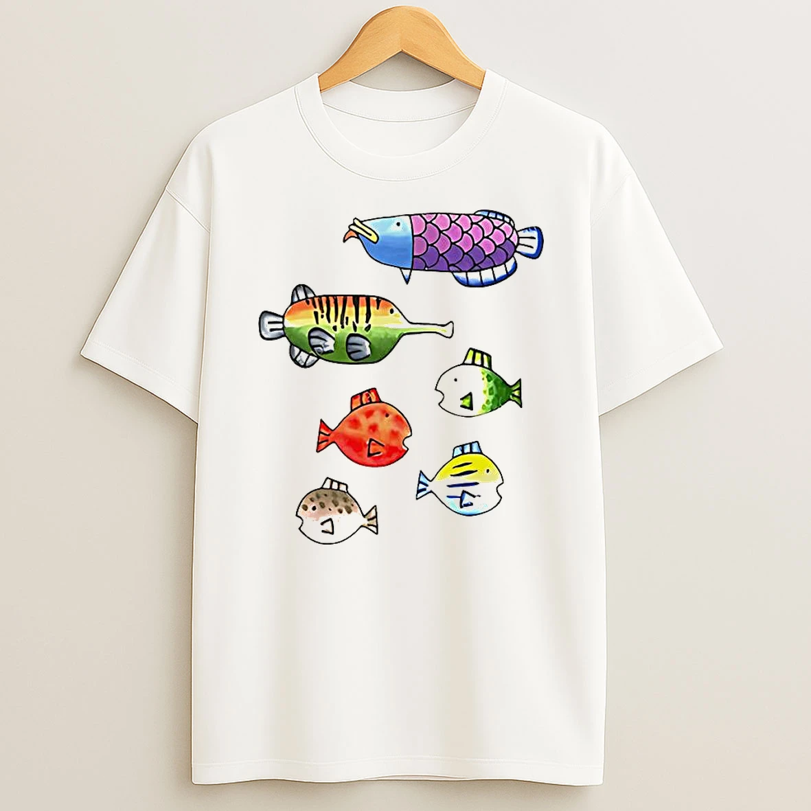 Fishing Wii Party Play Fish Species Video Game T Shirt