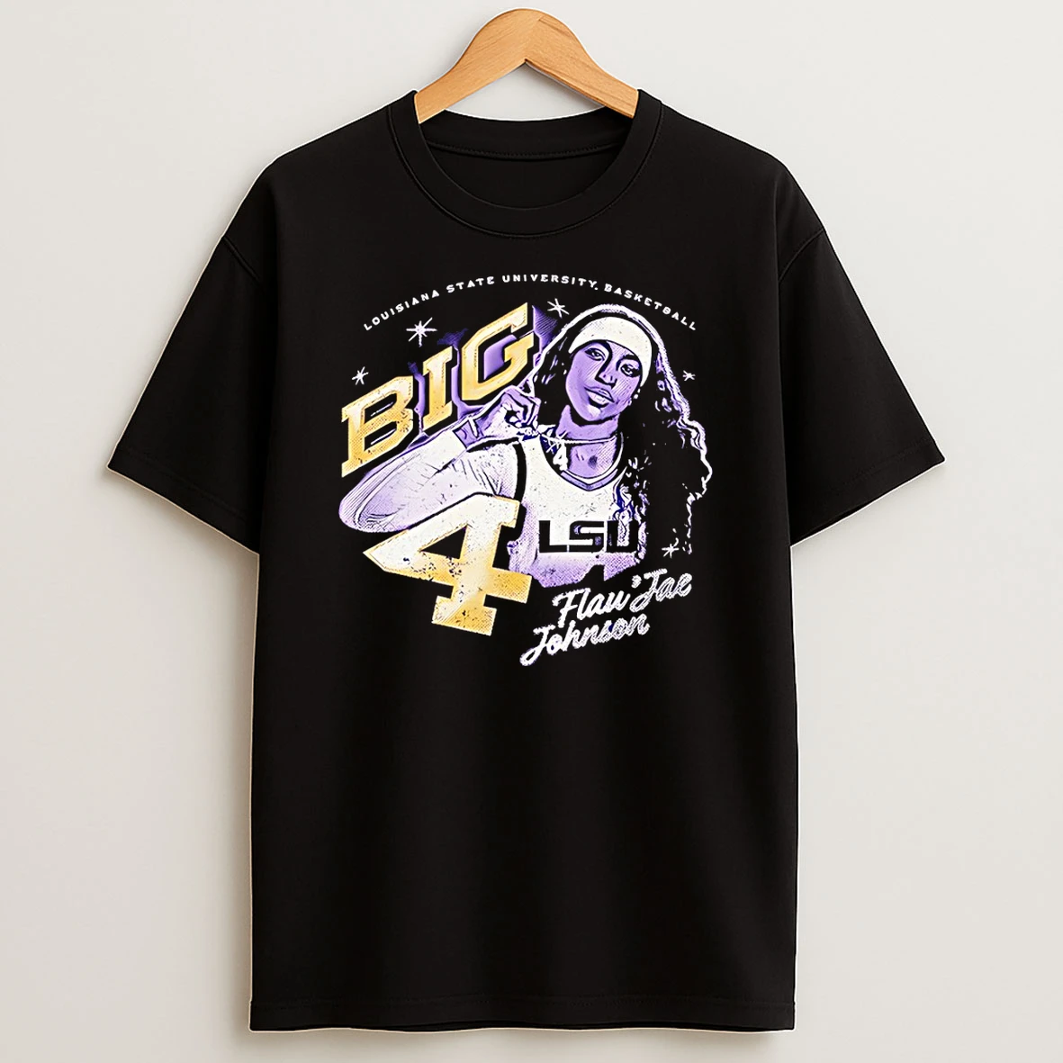 Flaujae Johnson Big 4 Lsu Tigers Louisiana State University Basketball T Shirt