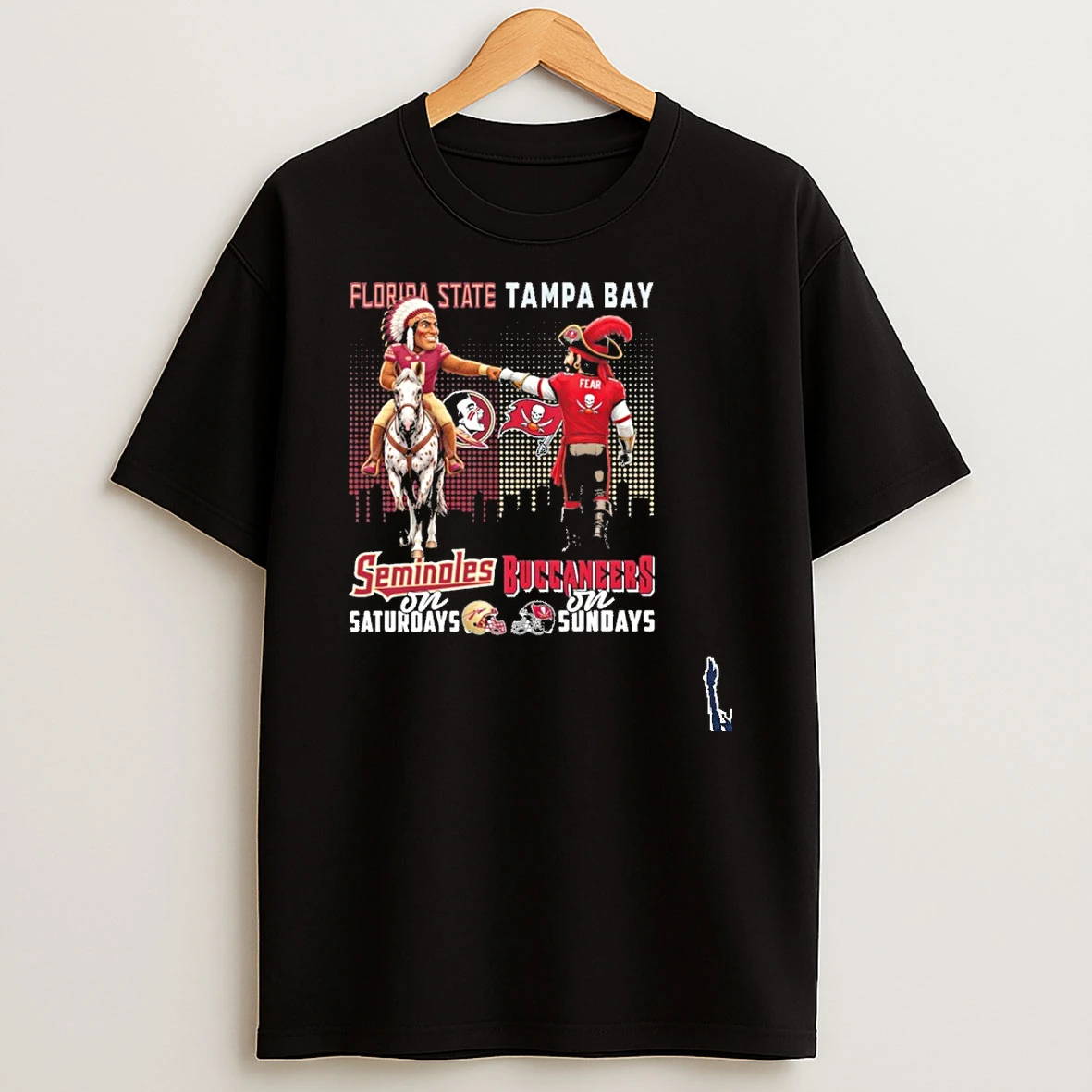Florida State Seminoles On Saturdays And Tampa Bay Buccaneers On Sundays Mascot T Shirt
