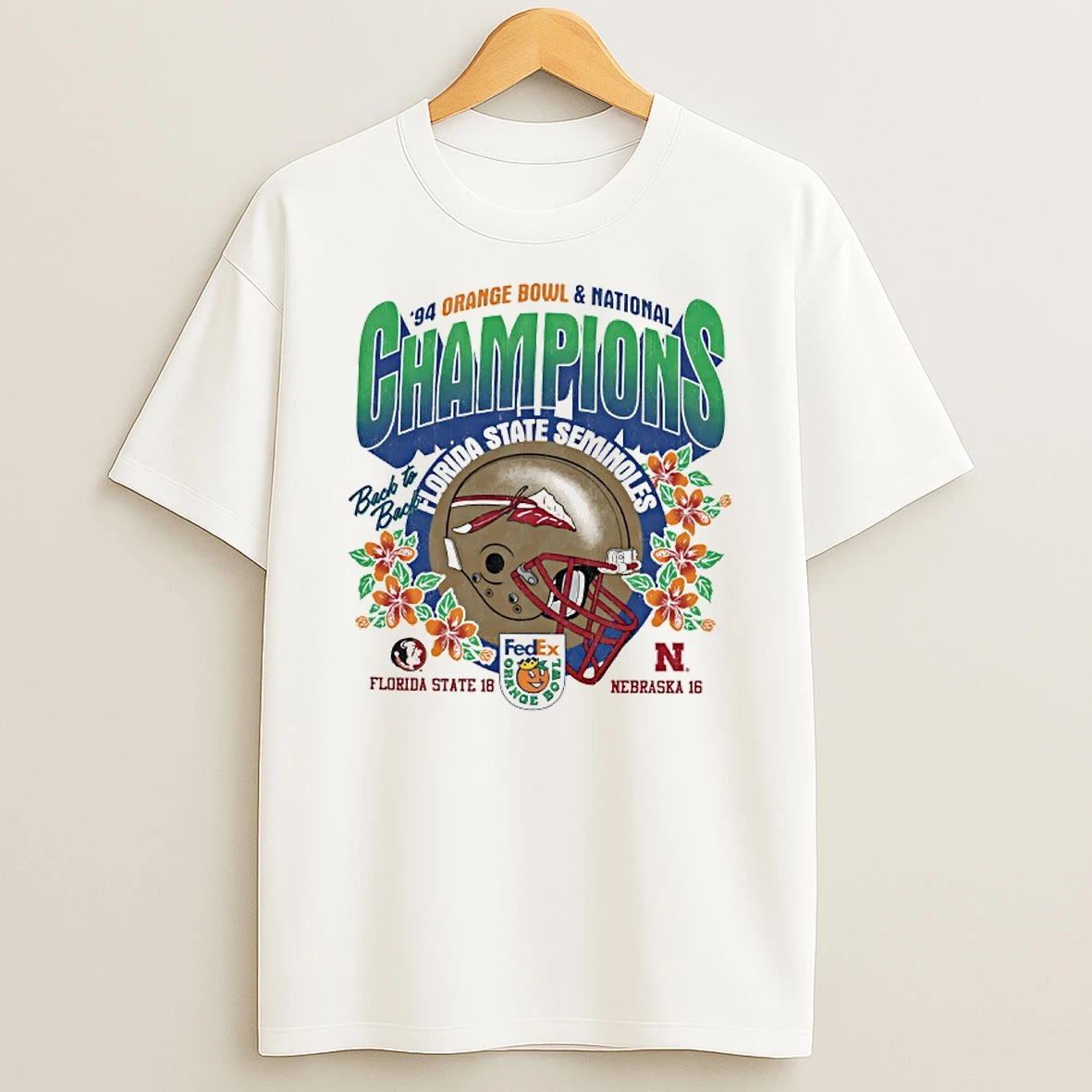 Florida State Seminoles Orange Bowl Champions 94 T Shirt