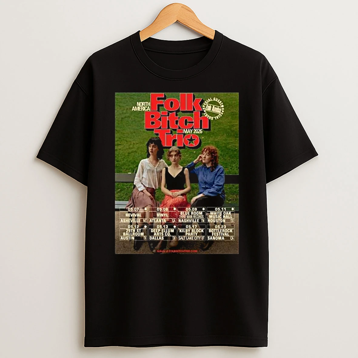 Folk Bitch Trio North America May 2026 T Shirt
