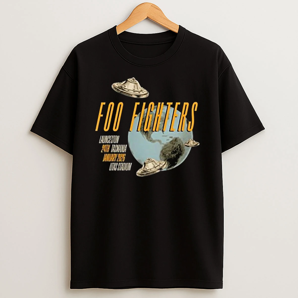 Foo Fighters Ufo Tasmania Utas Stadium Jan 24 2026 T Shirt