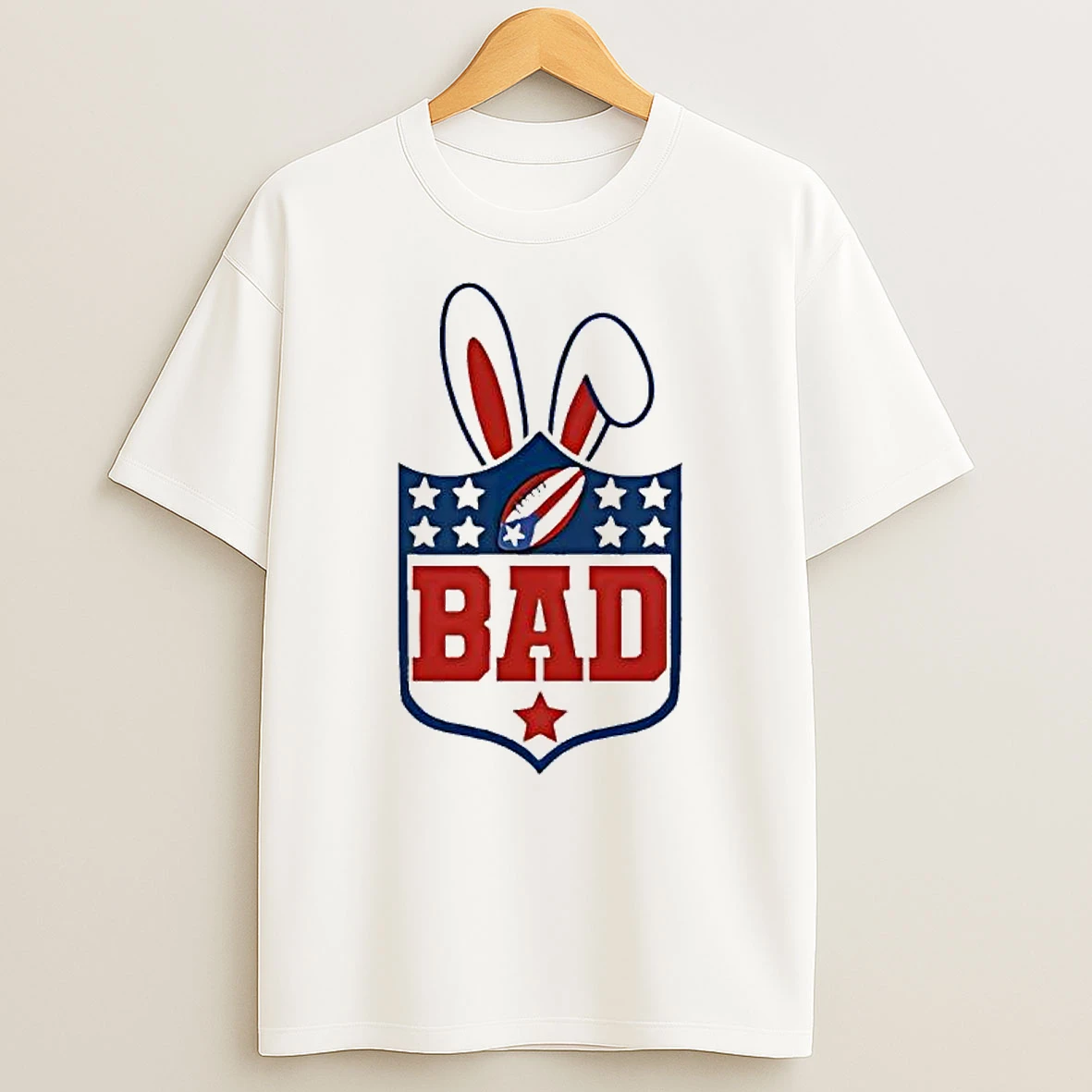 Football Game Bad Bunny Ears Graphic T Shirt