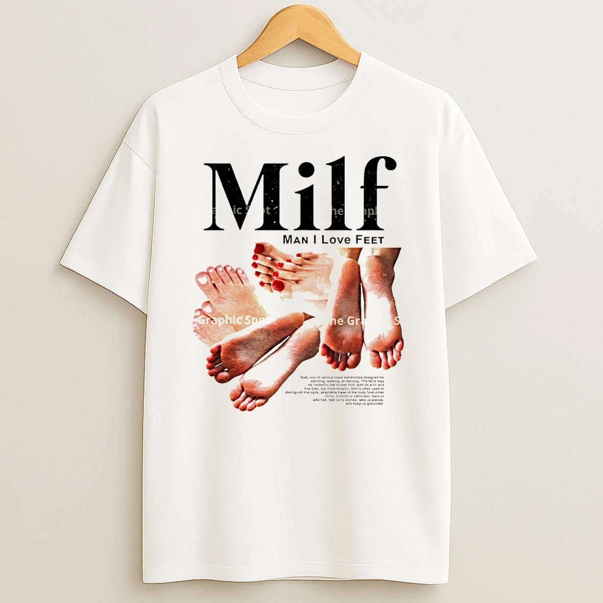 Foots Milf Man I Love Feet Vintage T Shirt