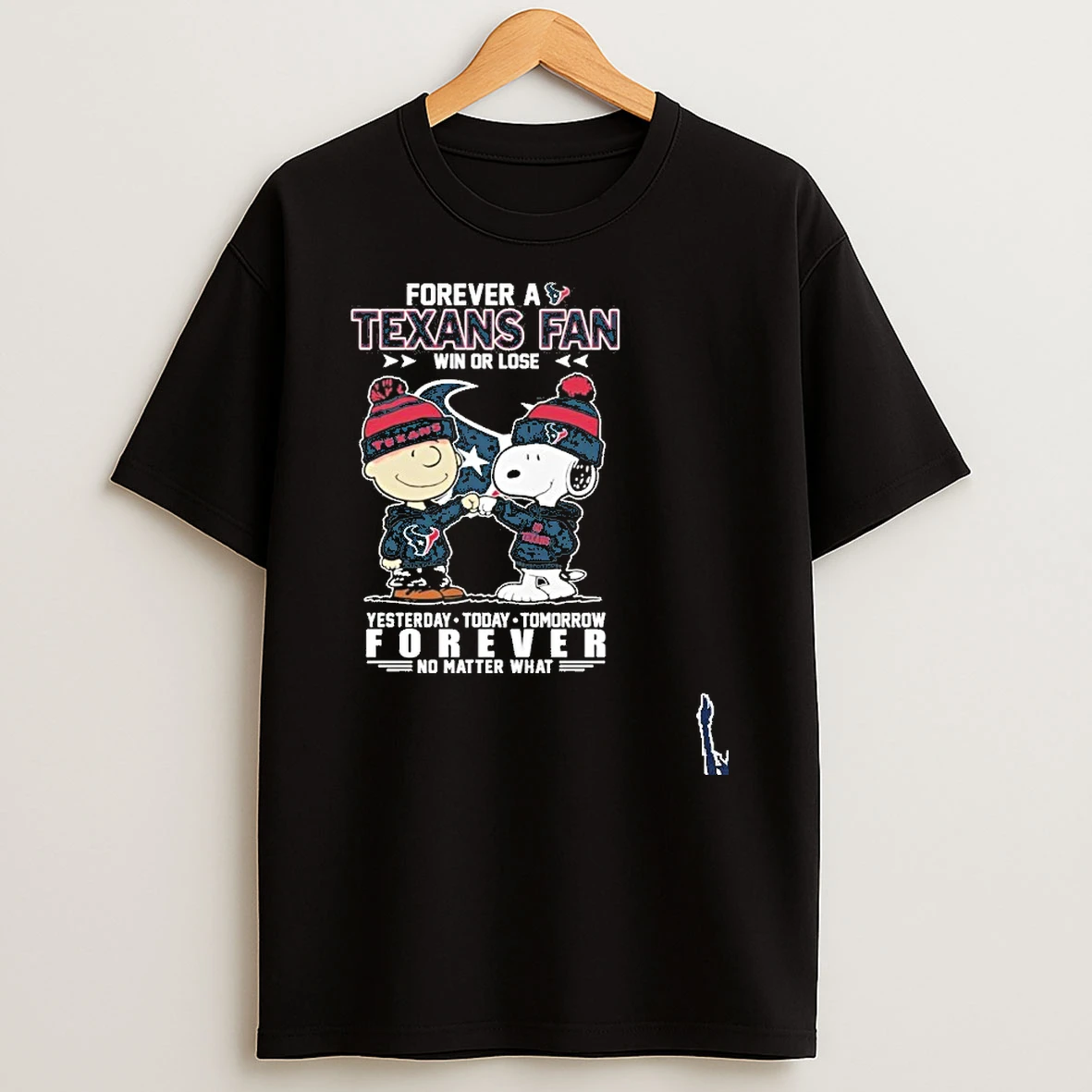 Forever A Texans Fan Win Or Lose Brown And Snoopy Forever No Matter What T Shirt