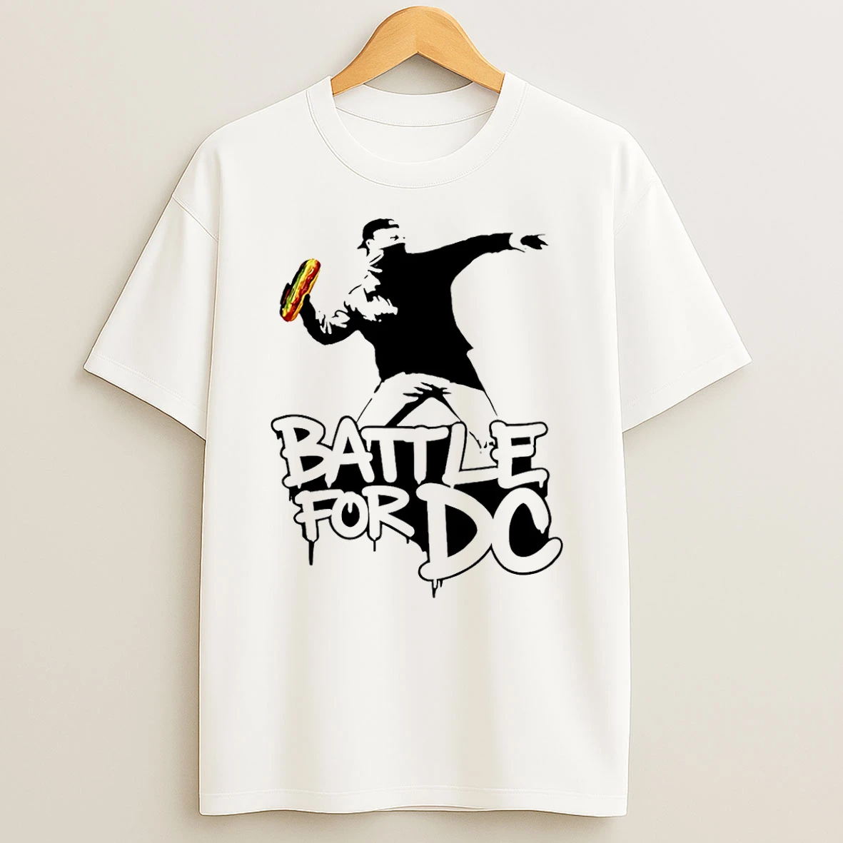 Free Dc Sandwich Thrower Banksy Inspired T Shirt