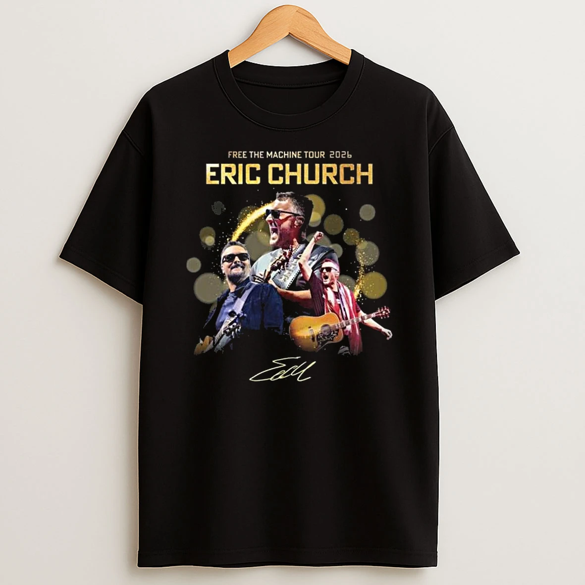 Free The Machine Tour 2026 Eric Church Signature T Shirt