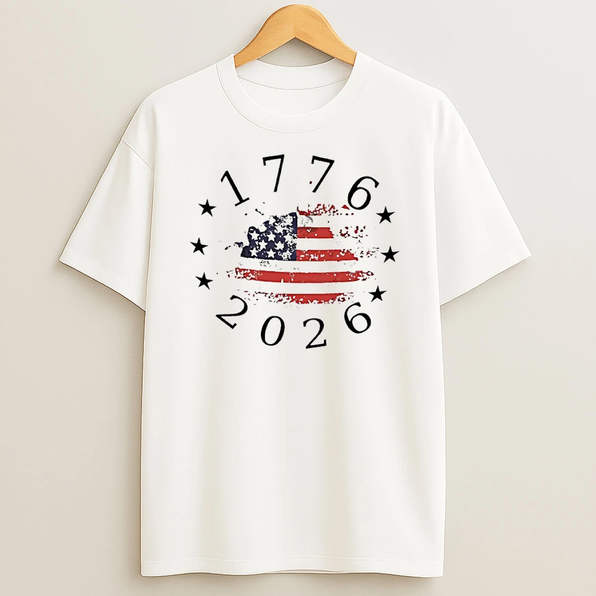 Freedom 250 Years 1776 2026 United States Of America Flag Circle T Shirt