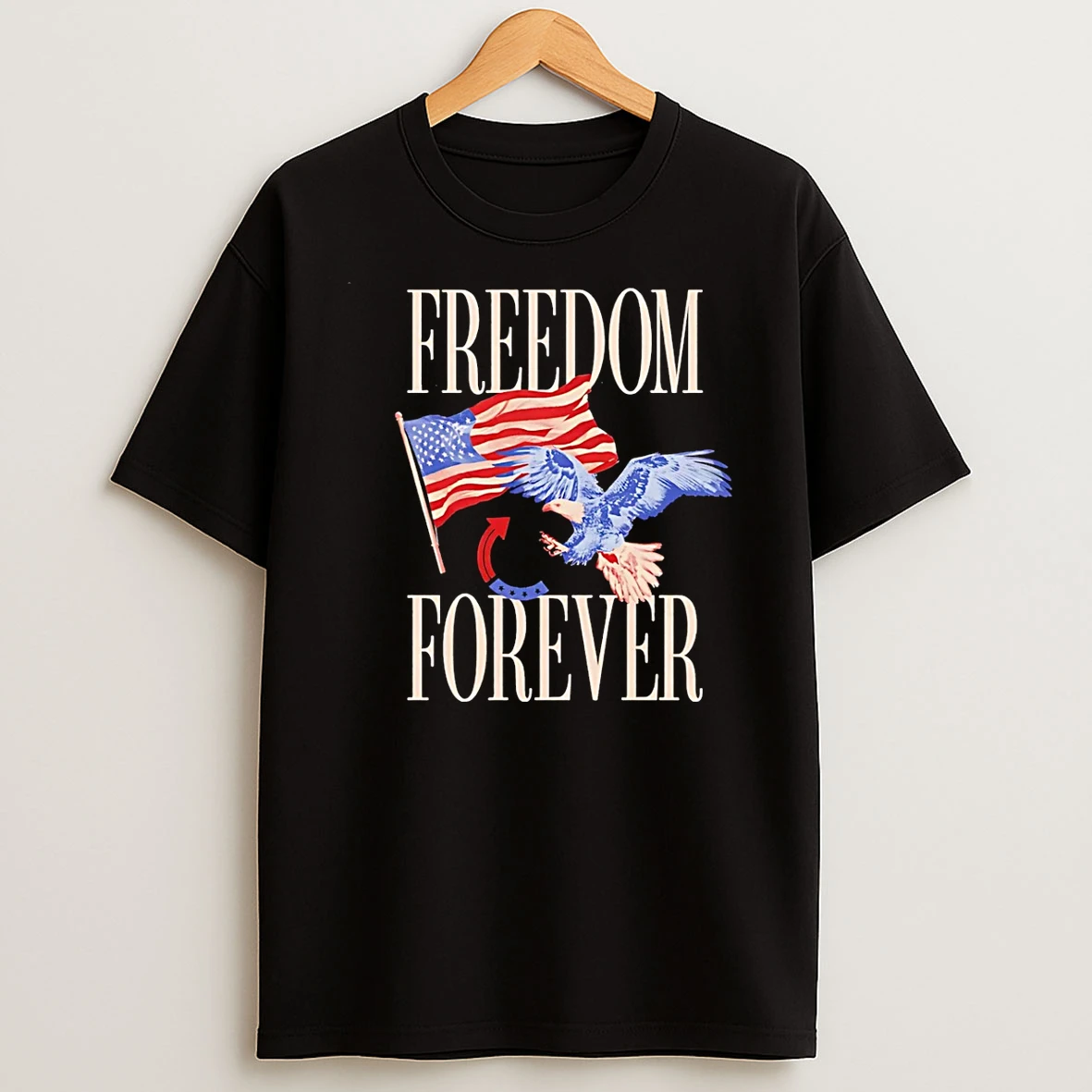 Freedom Forever Eagle Usa Flag T Shirt