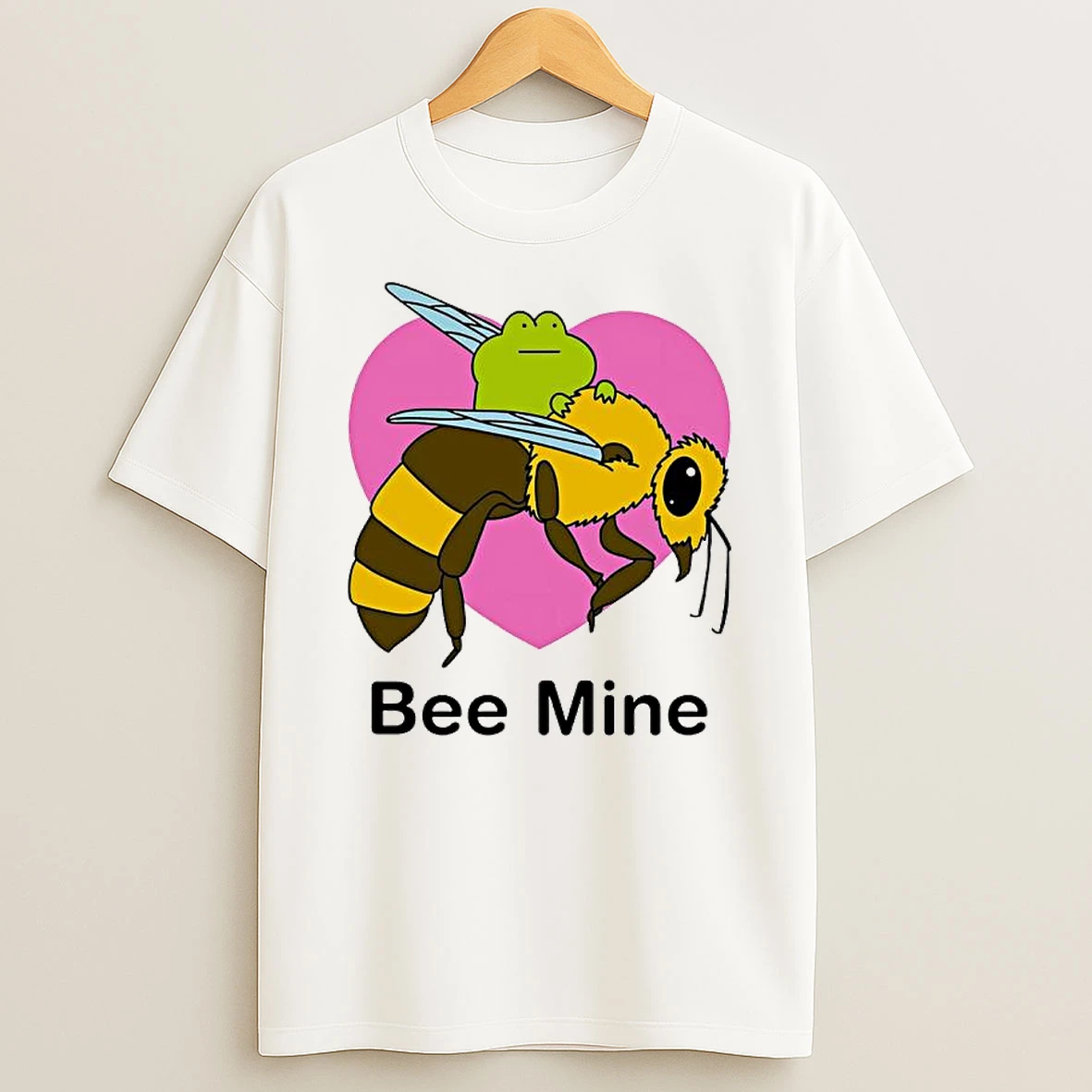Frog Bee Bee Mine In Love Graphic T Shirt