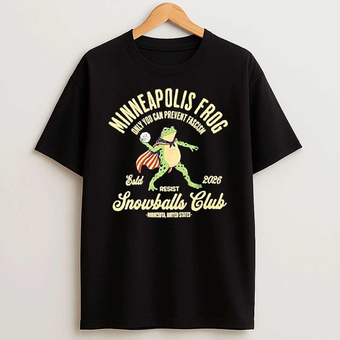 Frog Protest Minneapolis Snowballs Club T Shirt