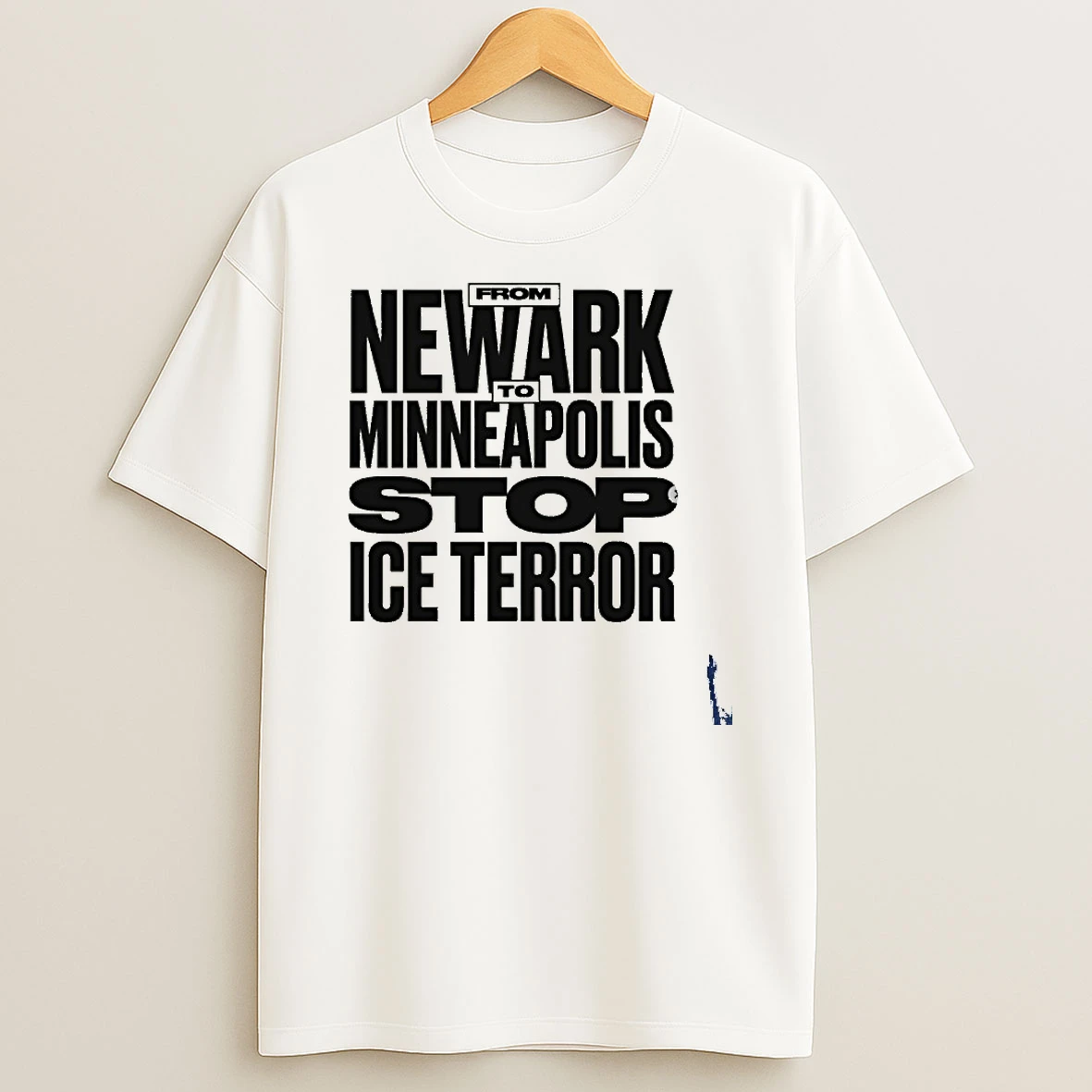From Newark To Minneapolis Stop Ice Terror T Shirt