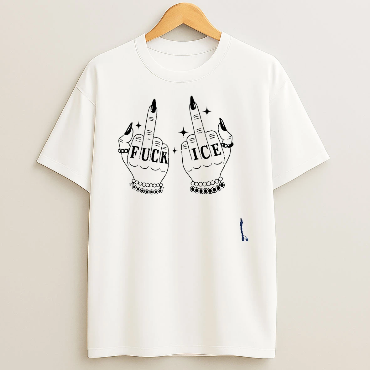 Fuck Ice Middle Fingers T Shirt