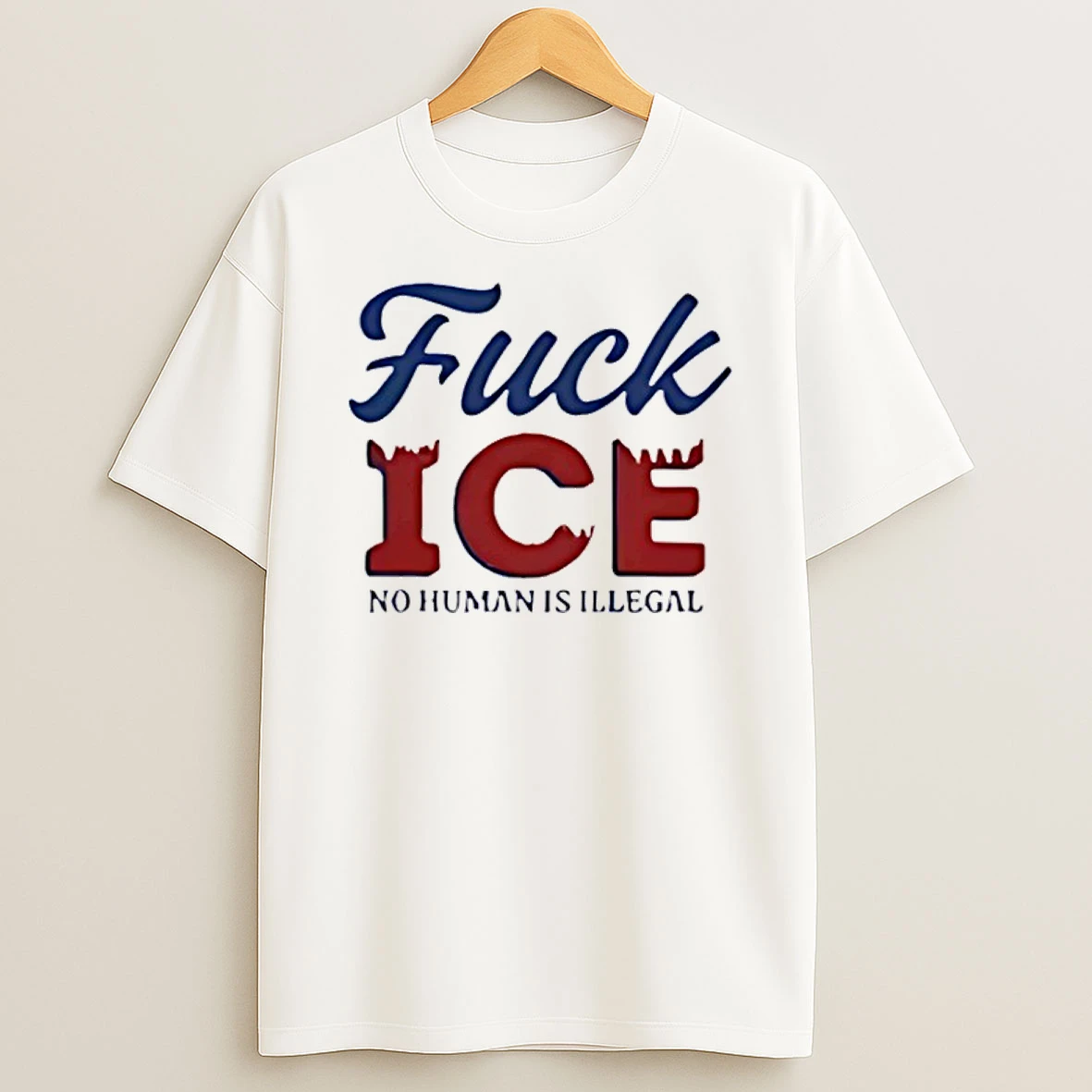 Fuck Ice No Human Is Illegal T Shirt