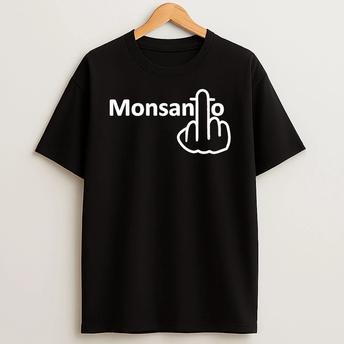 Fuck Monsanto Middle Finger T Shirt