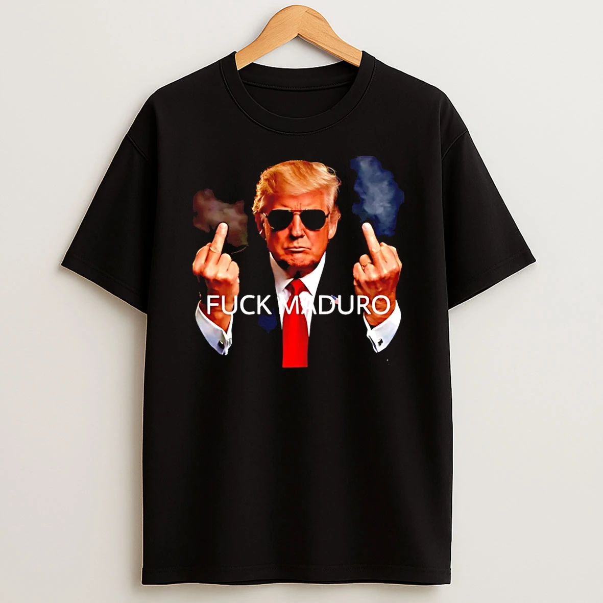 Fuck Nicolas Maduro Moros Donald Trump Middle Finger T Shirt
