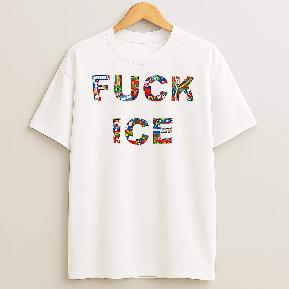 Fuck Ice Flags Of Many Countries T Shirt