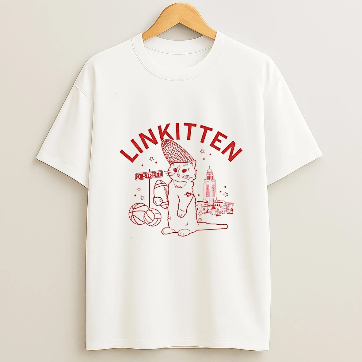 Funny Cat Corn Hat Linkitten O Street T Shirt