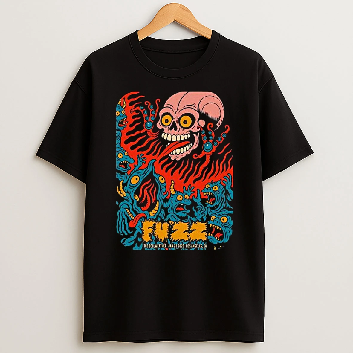 Fuzz Tour Los Angeles Ca On Jan 23 2026 T Shirt