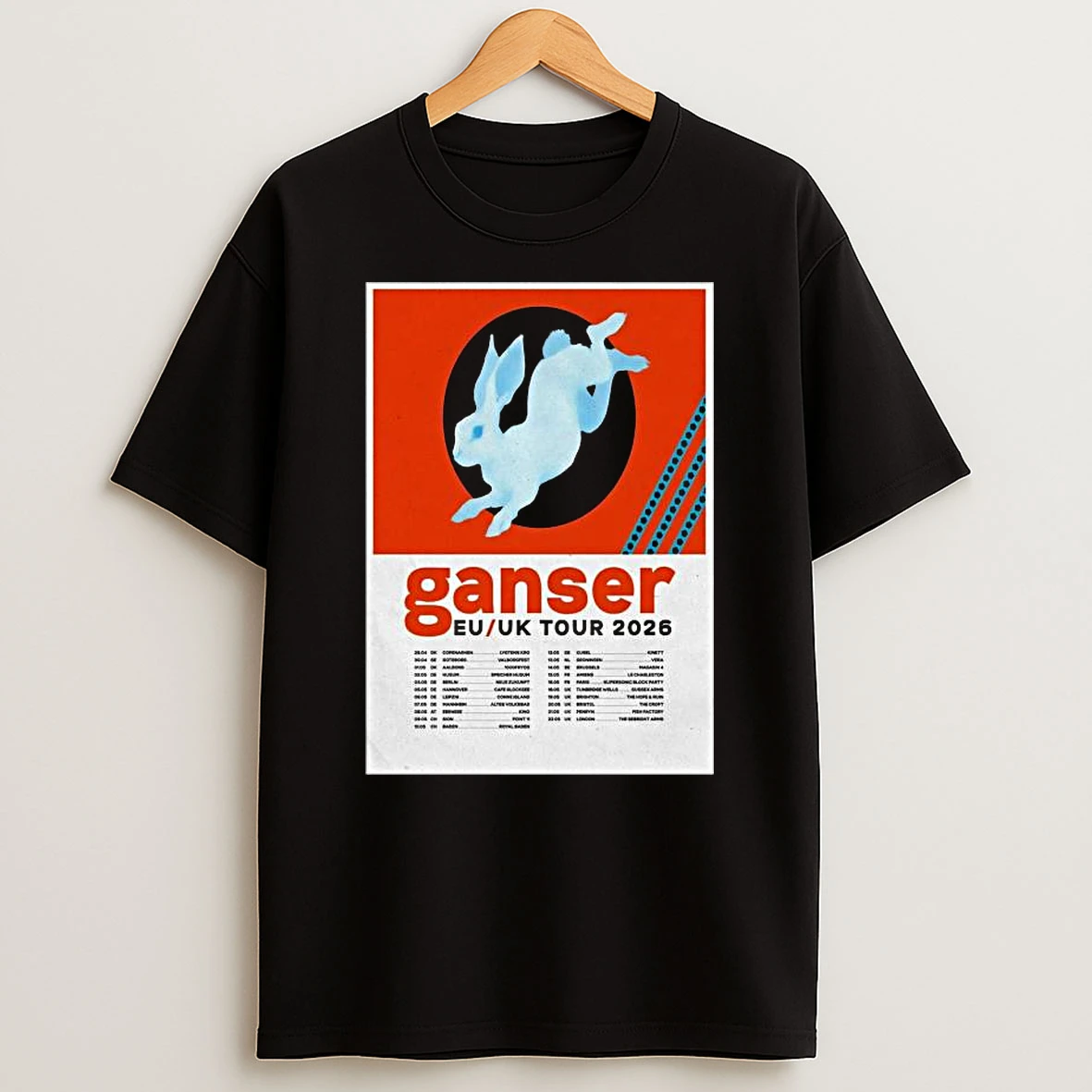 Ganser Tour 2026 Eu Uk T Shirt