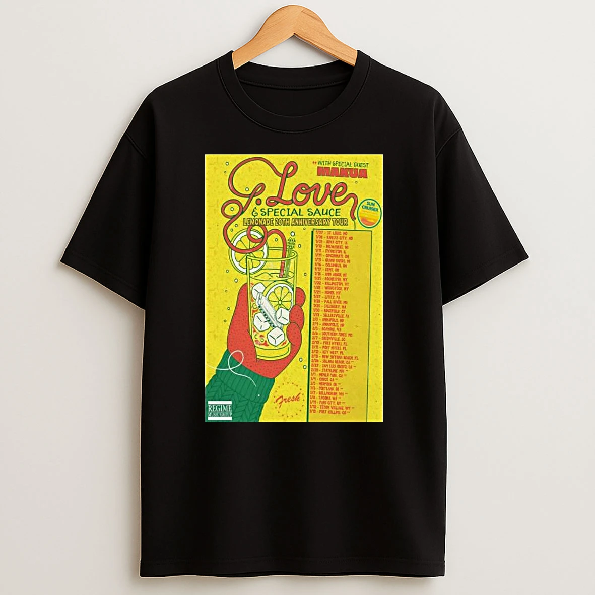 Garrett Dutton Aka G Love Lemonde 20th Anniversary Tour 2026 T Shirt