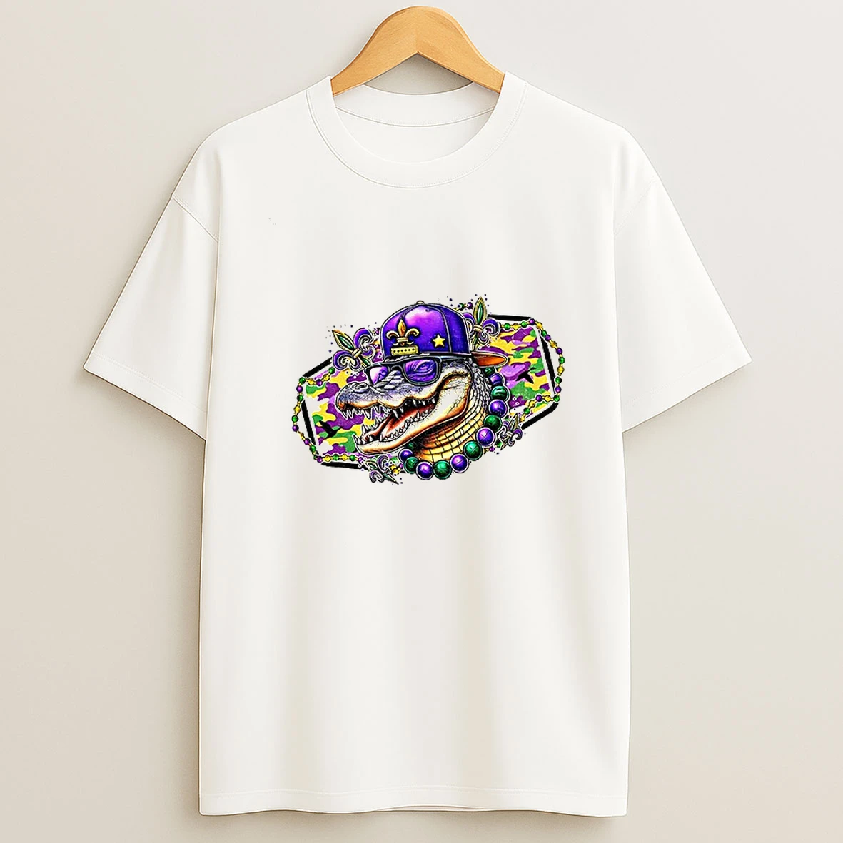 Gator Festival Mardi Gras Hunting T Shirt