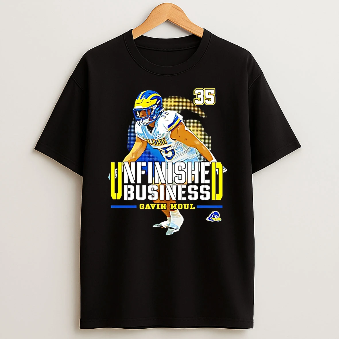 Gavin Moul Delaware Football Ncaa Unfinished Business T Shirt