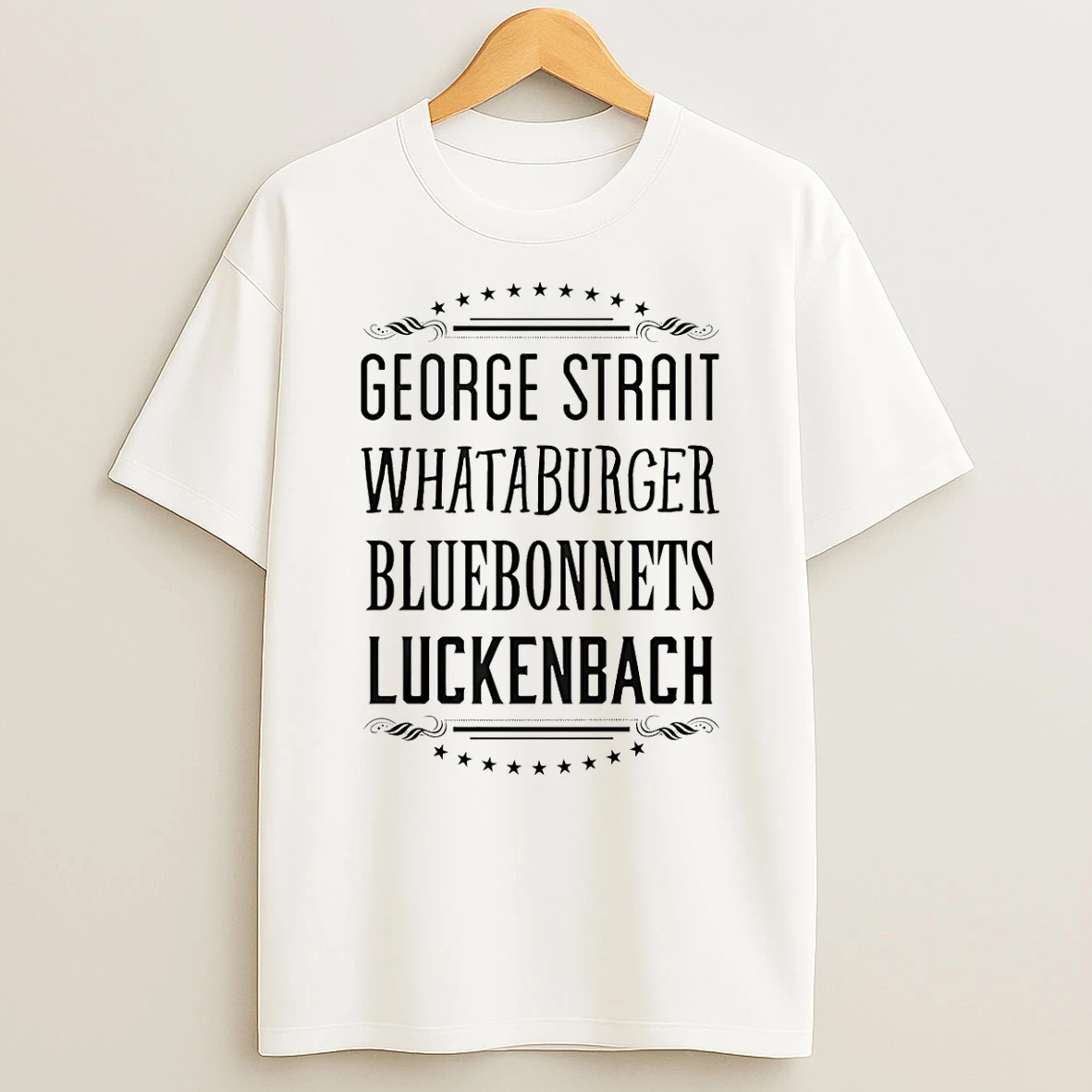 George Strait Whataburger Bluebonnets Luckenbach T Shirt