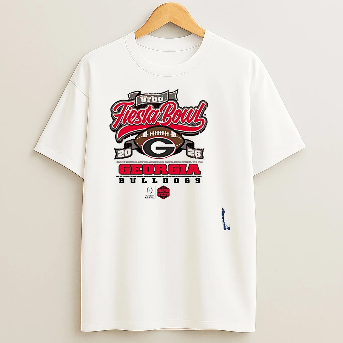 Georgia Bulldogs Cfp Semifinal 2026 Vrbo Fiesta Bowl Scripted T Shirt