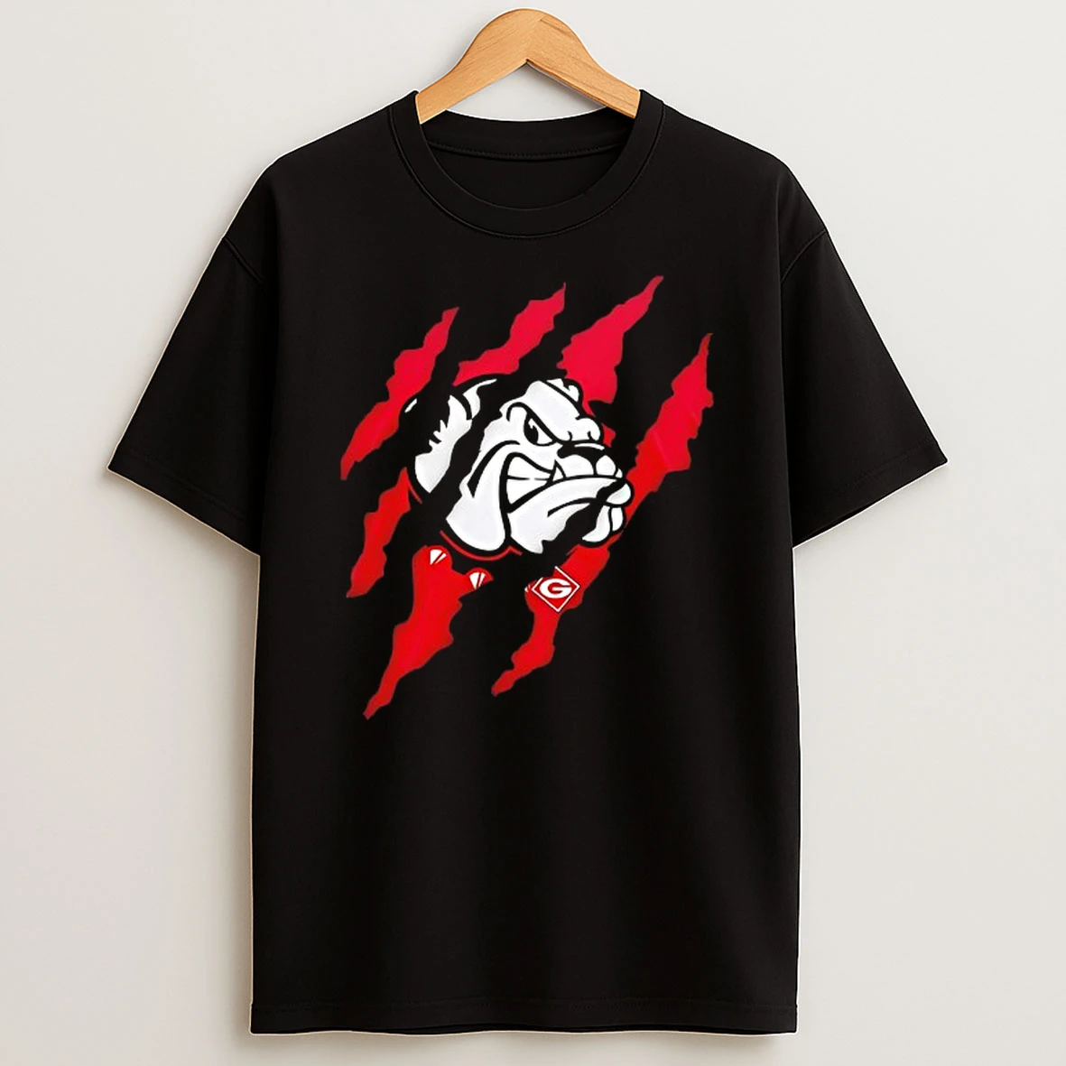 Georgia Bulldogs Football Scratches T Shirt