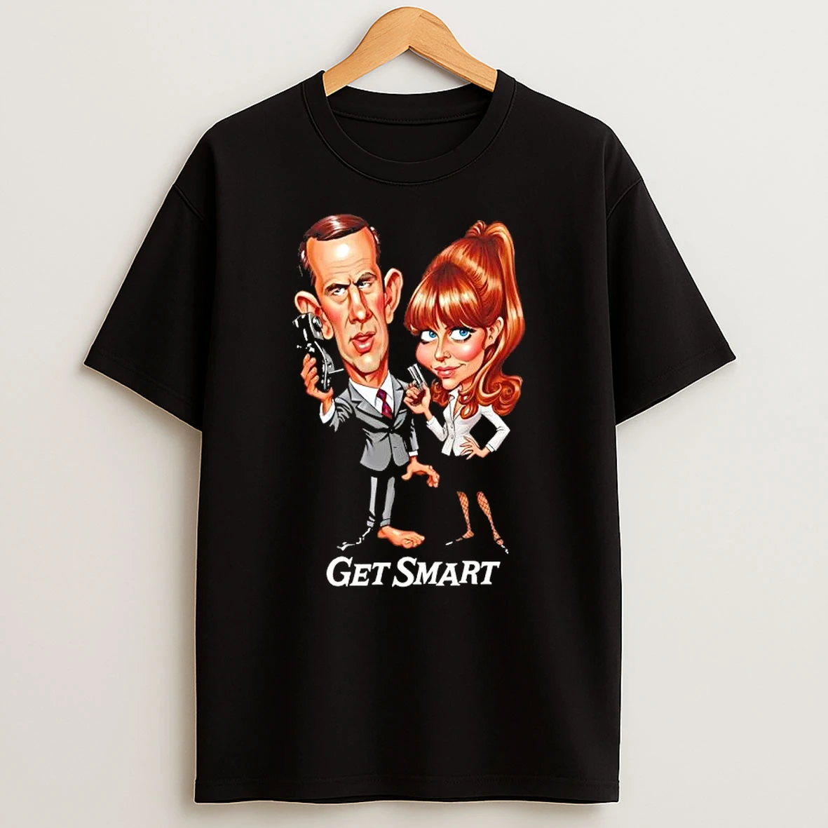 Get Smart 60s Caricature Vintage T Shirt