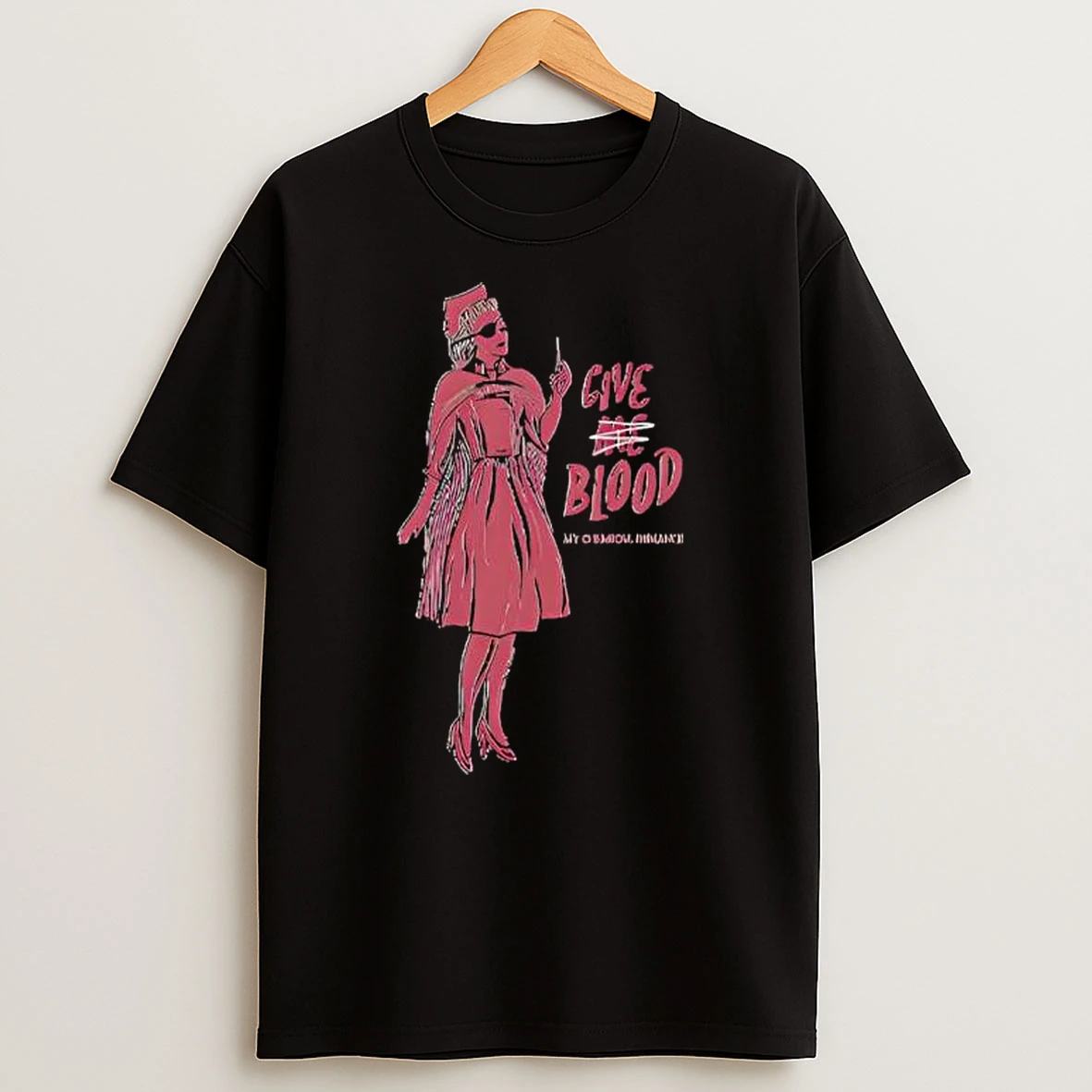 Give Me Blood Gothic Nurse Horror T Shirt
