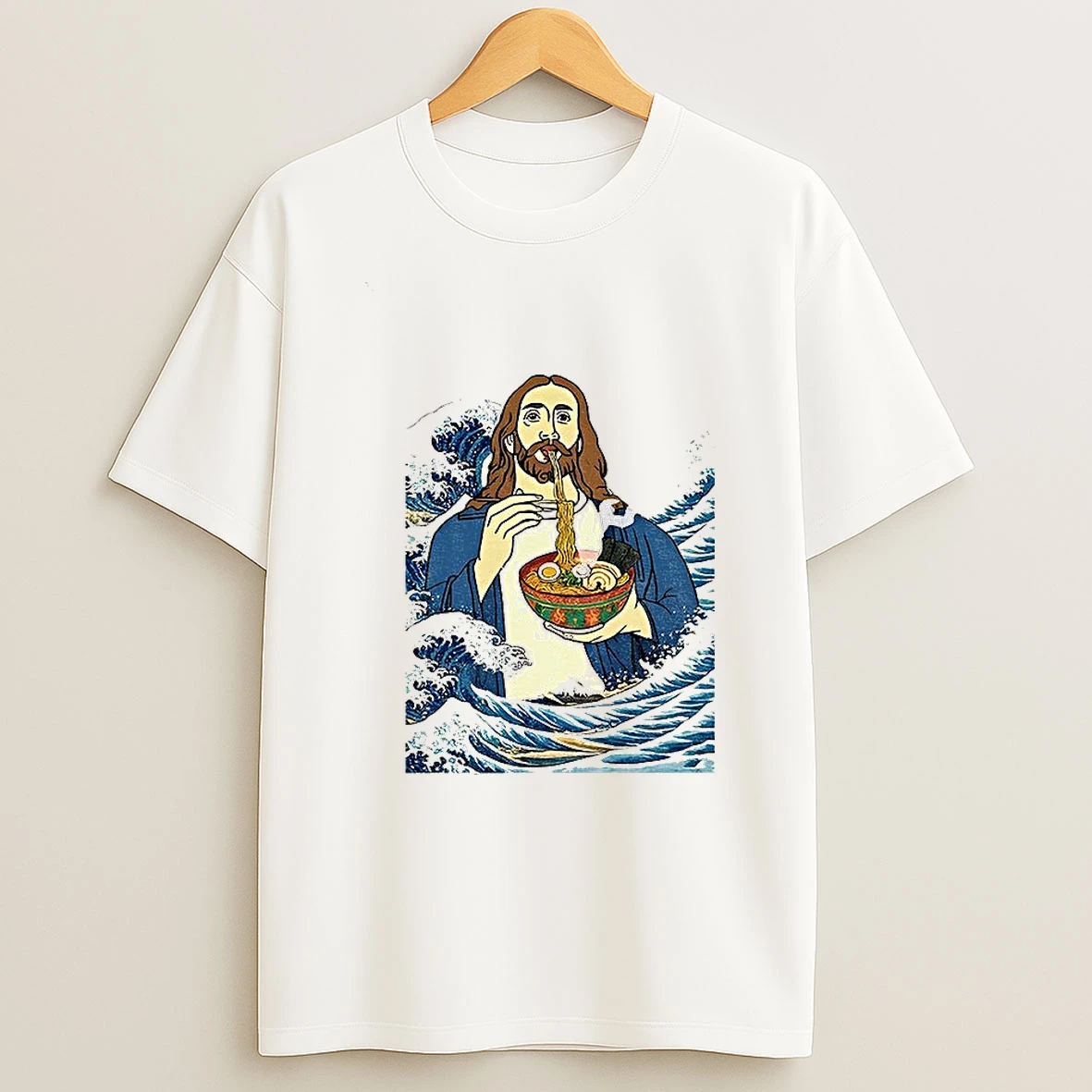 God Eats Ramen Jesus Meme T Shirt