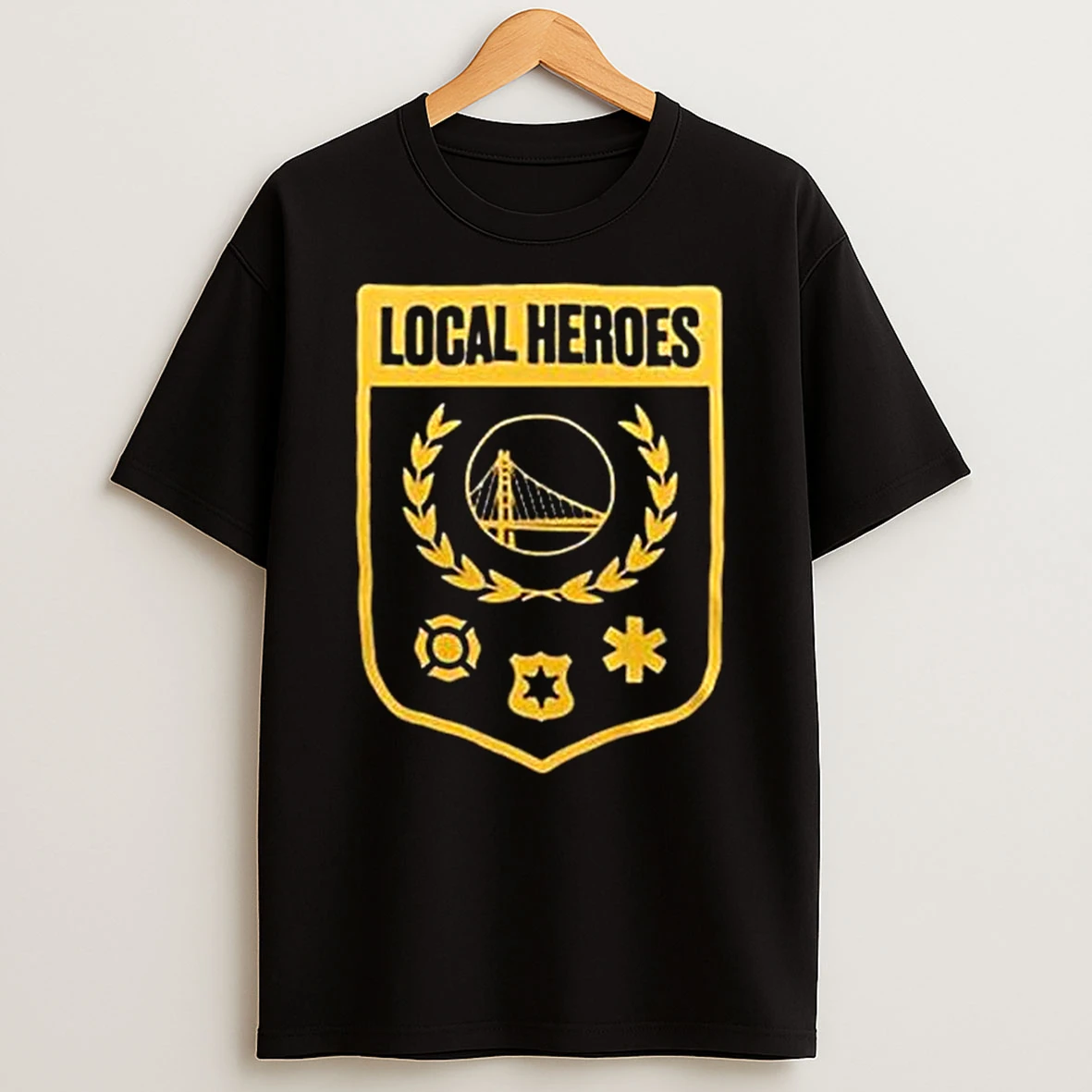 Golden State Warriors Local Heroes Nba Game Night 2026 T Shirt