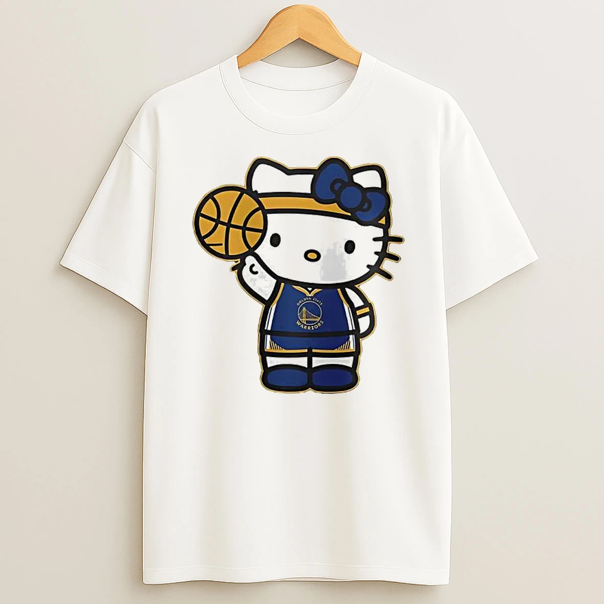 Golden State Warriors X Hello Kitty Player Graphic T Shirt