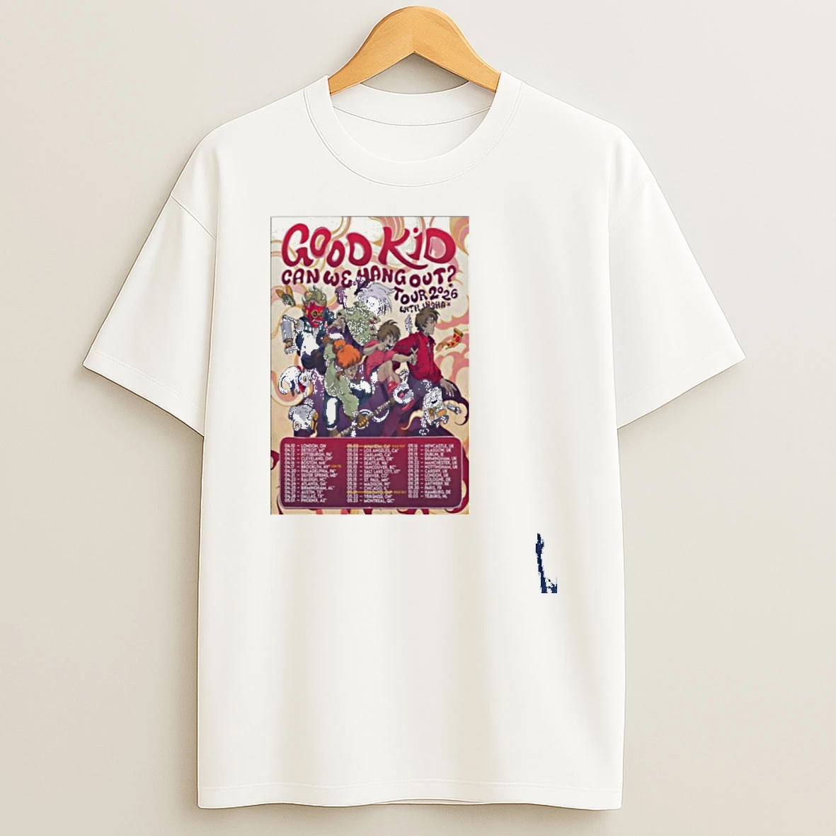 Good Kid Can We Hang Out Tour 2026 T Shirt