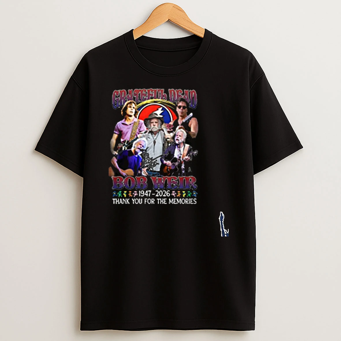 Grateful Dead Bob Weir 1947 2026 Thank You For The Memories T Shirt