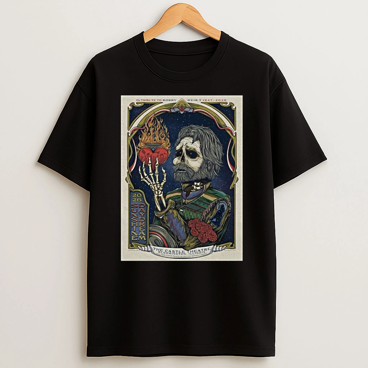 Grateful Dead Bobby Weir The Castle Theatre Bloomington Il Jan 30 2026 T Shirt