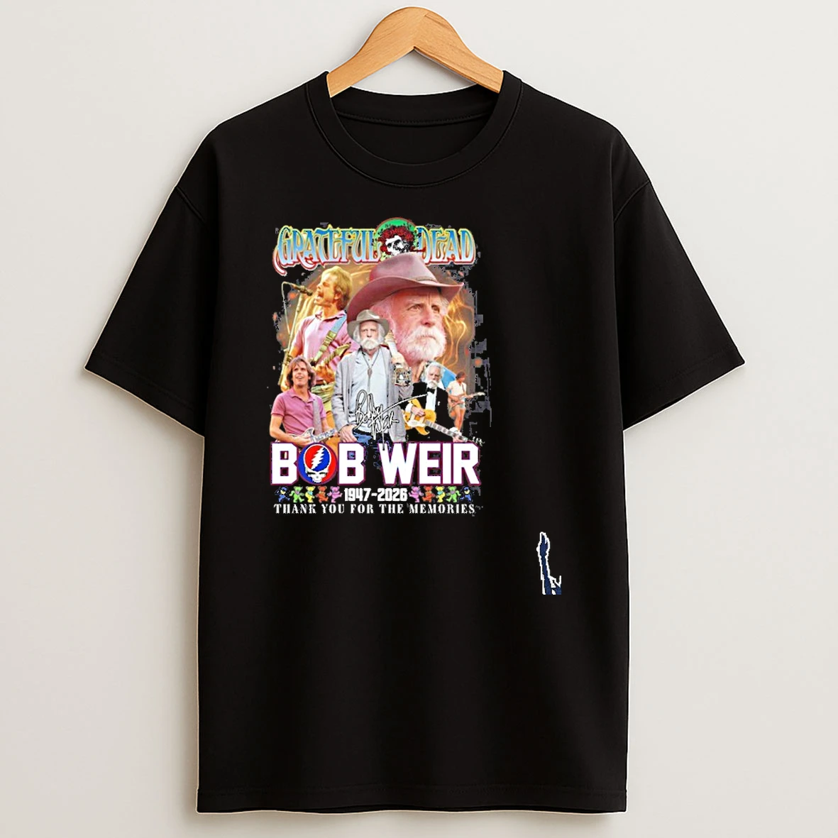 Grateful Dead Signature Bob Weir 1947 2026 Thank You For The Memories T Shirt