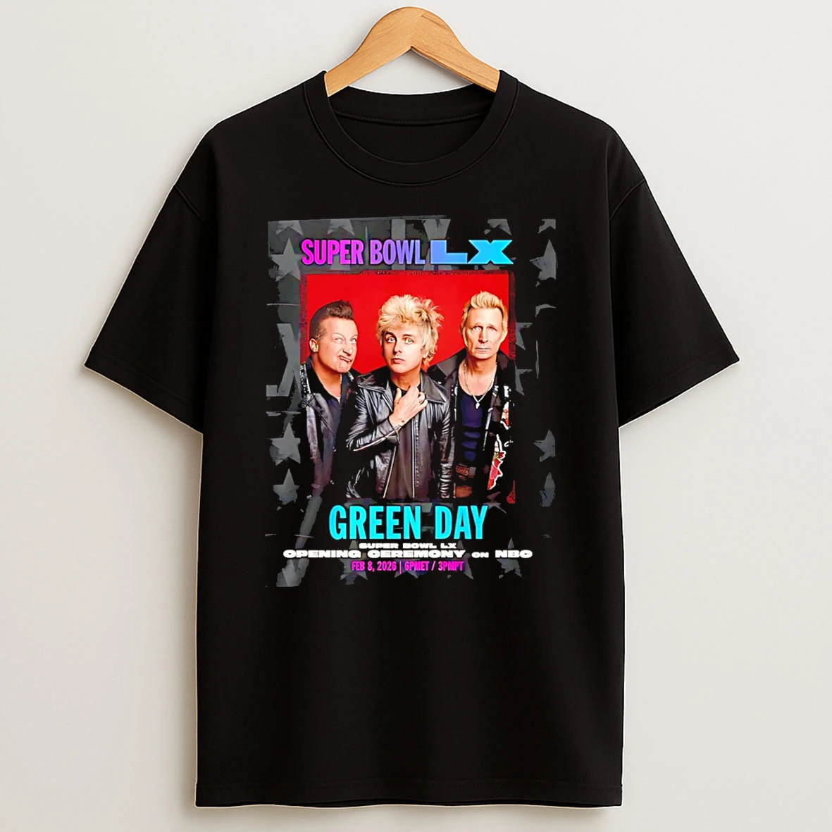 Green And Day Super And Bowl 2026 T Shirt