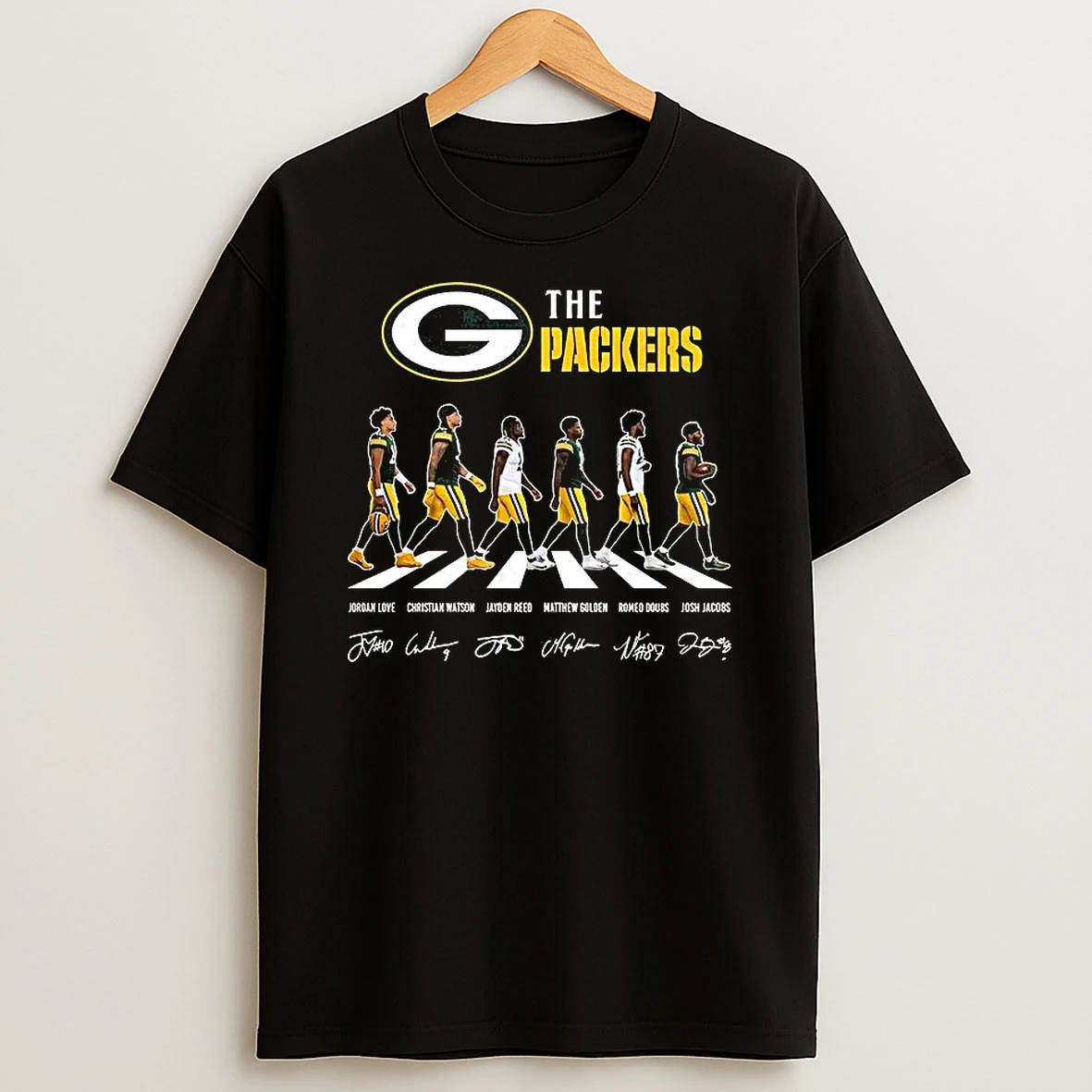Green Bay Packers Nfl Player Cross The Road Signature T Shirt