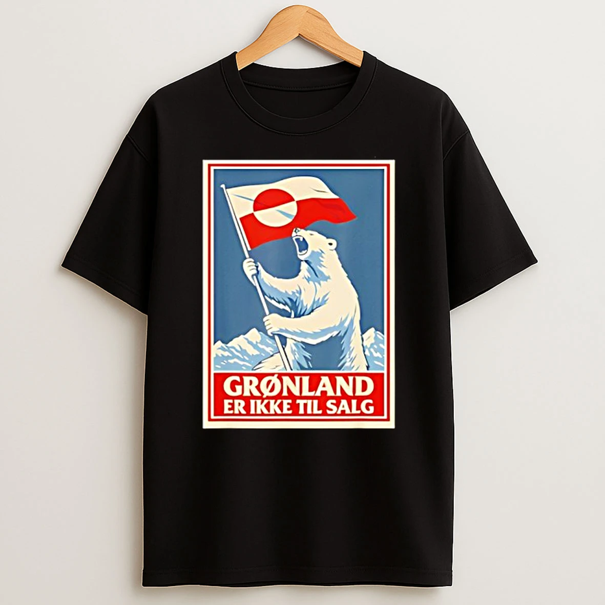 Greenland Is Not For Sale Bear Flag T Shirt