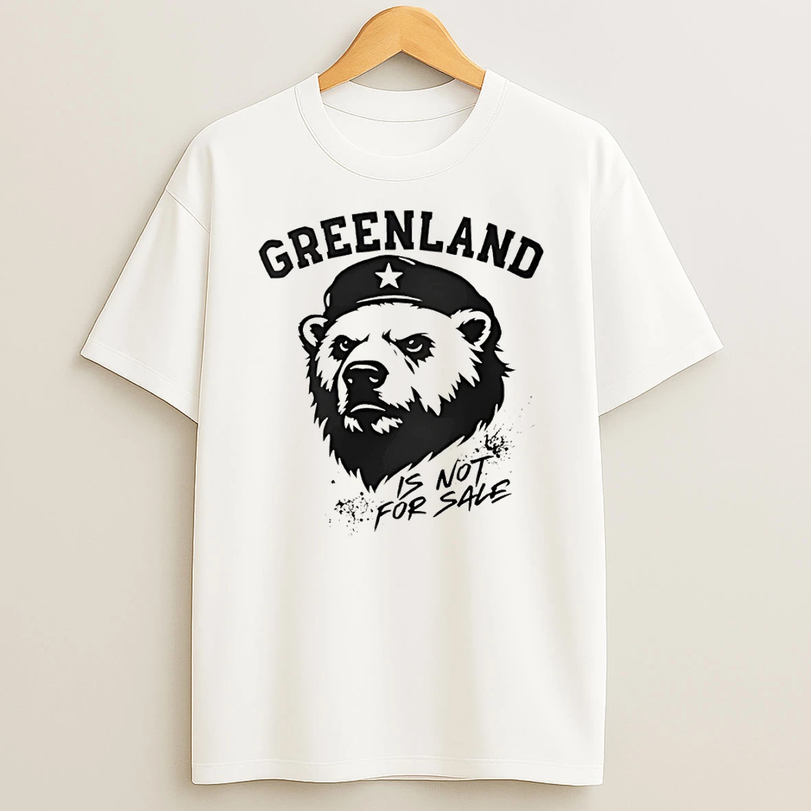 Greenland Is Not For Sale White Bear Political T Shirt