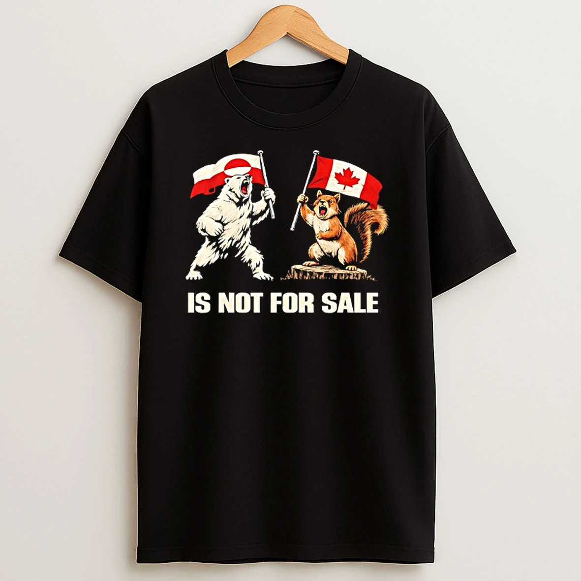 Greenland Is Not For Sale Polar Bear And Squirrel T Shirt