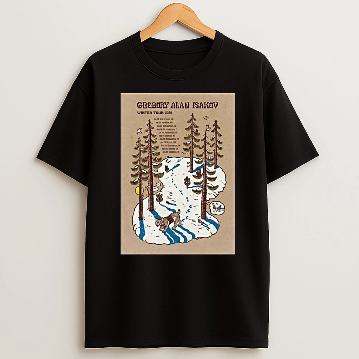 Gregory Alan Isakov Winter 2026 Tour T Shirt