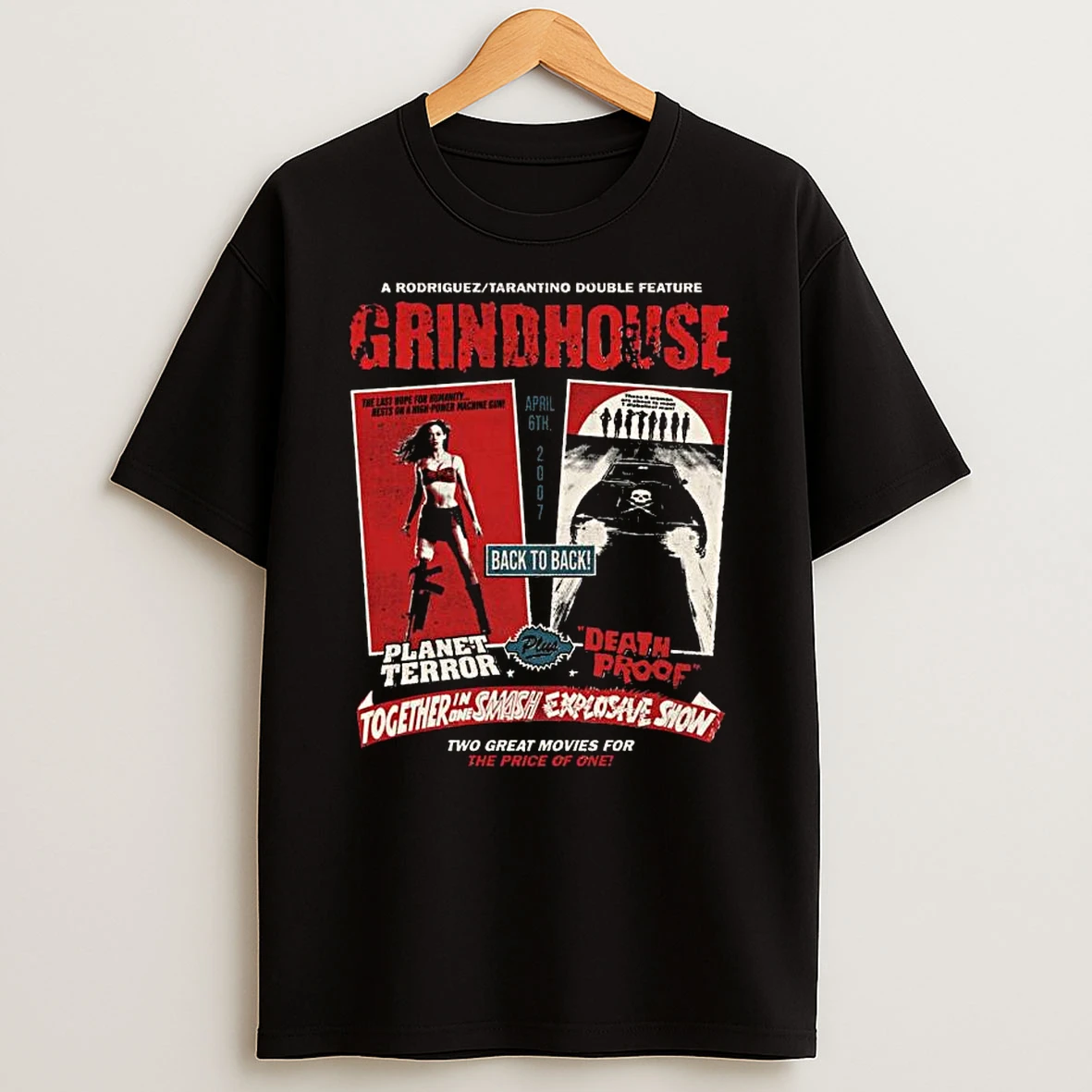 Grindhouse Retro Horror T Shirt