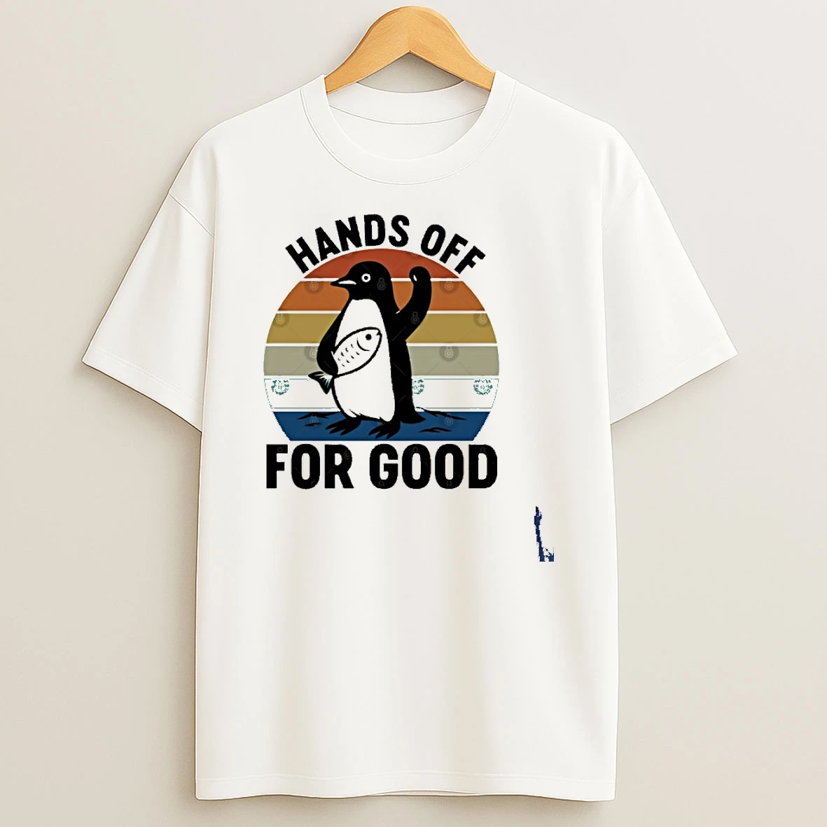 Hands Off For Good Resist Penguin T Shirt